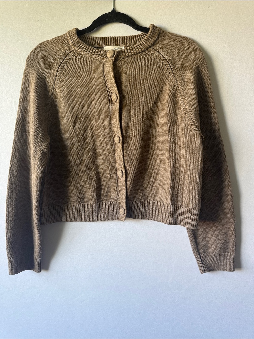 Universal Thread 100% Cotton Cardigan Small Neutral Covered Button NWOT